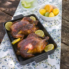 Premium 19.5 Inch Cast Iron Baking Pan - Heavy Duty Oven Safe Skillet for Pizza, Bread & Desserts | Perfect for Home Baking, Camping & Outdoor Cooking
