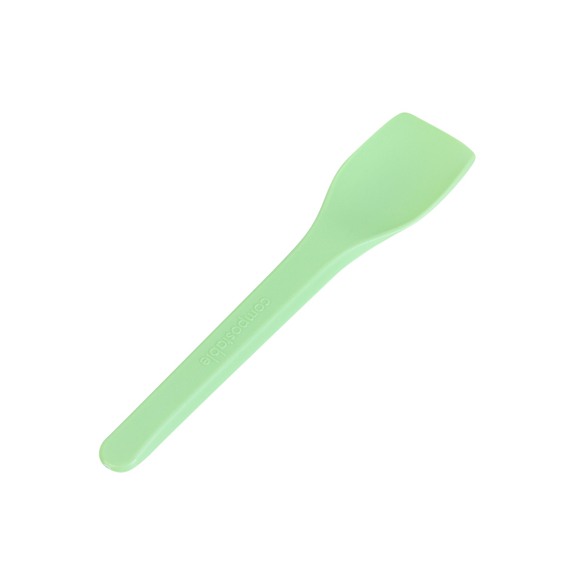 Eco-Friendly Green CPLA Plastic Ice Cream Spoons - Heat Resistant, Compostable, 1000 Count Bulk Box - Perfect for Parties, Restaurants, and Ice Cream Shops