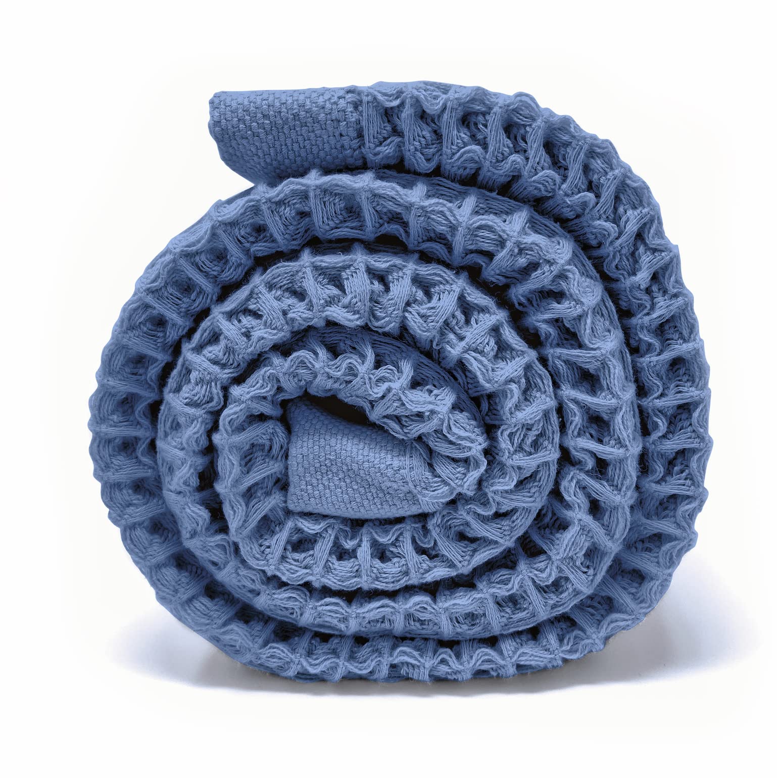 Premium K-25 Waffle Towels for Bath & Spa - 100% Cotton Quick Dry Bath Sheet - Ultra Soft & Lightweight K25 Waffle Weave Towel (Galaxy Blue) - Perfect for Hotels, Gyms & Luxury Bathrooms