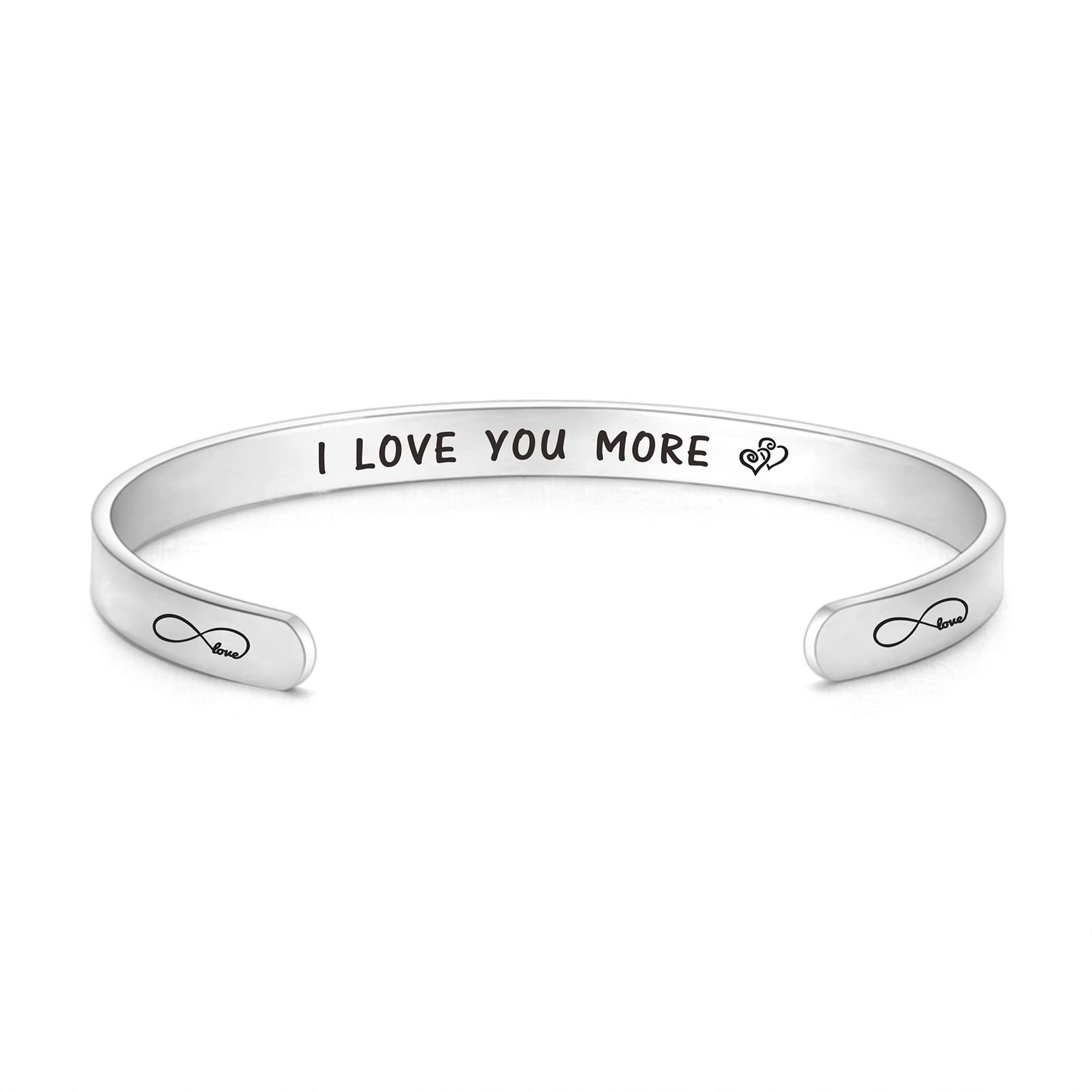 I Love You Bracelet for Her - Romantic Jewelry Gift for Girlfriend, Wife, Mother - Anniversary, Christmas, Valentine's Day & Birthday Present - Perfect for Date Nights & Special Occasions