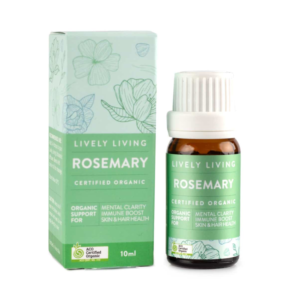 Certified Organic Rosemary Essential Oil - 10ml Pure & Natural for Aromatherapy, Hair Growth & Relaxation - Perfect for Diffusers, Massage & Skincare