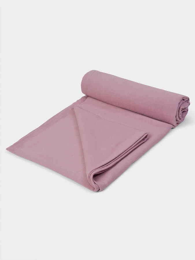 GOTS Certified Organic Cotton Yoga Blanket for Meditation, Hot Yoga, and Home Practice - Eco-Friendly & Soft Yoga Mat Cover