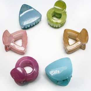MFU-MADE FOR YOU Plastic Solid Hair Clips for Women & Girls - 10 Pack Multi Claw Hair Clutchers | Perfect for School, Work, Parties & Everyday Hairstyling