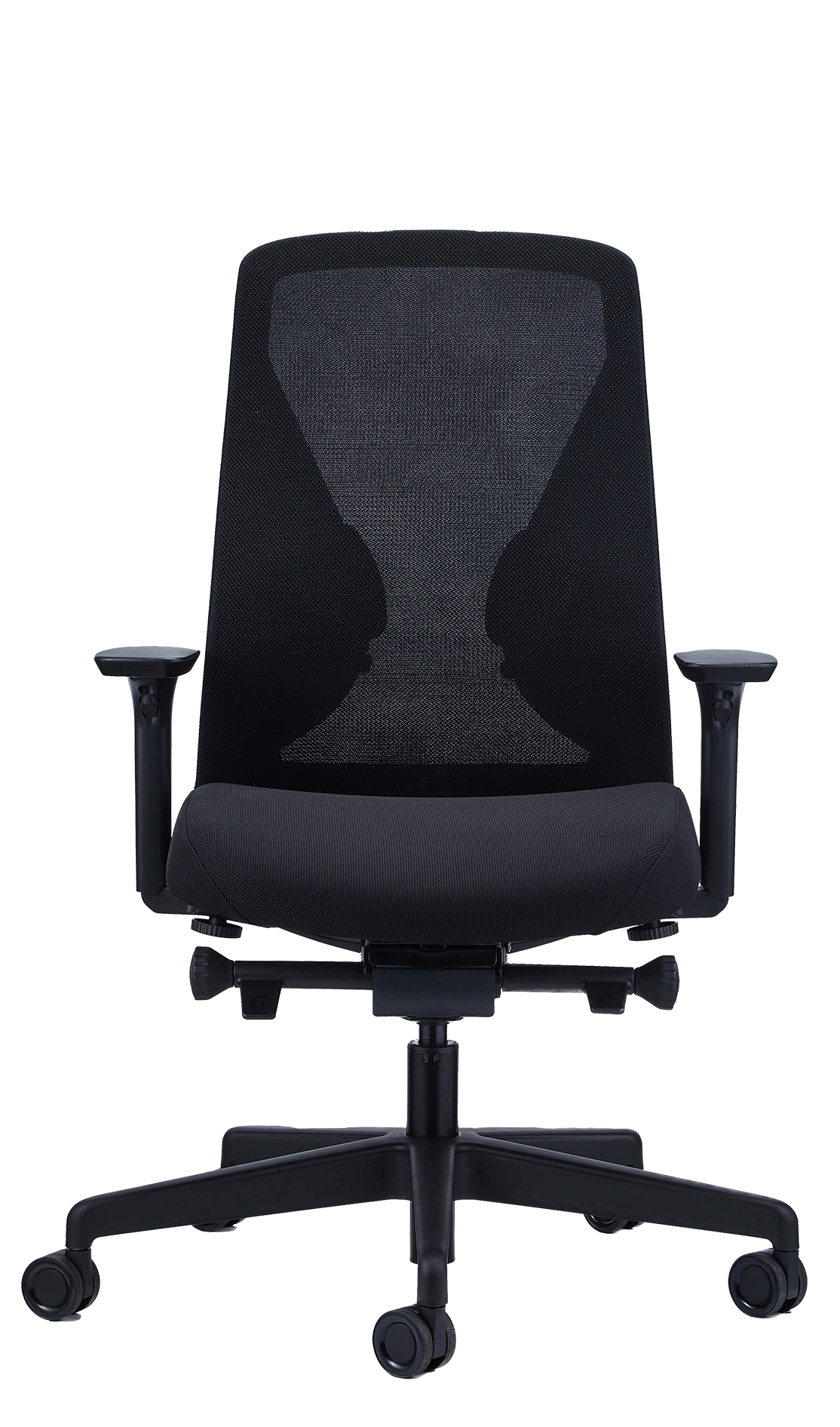 Eeurotech LAUNCH Task Black Fabric Chair - Ergonomic Office Chair for Home & Workspace - Perfect for Professionals, Gamers & Remote Workers