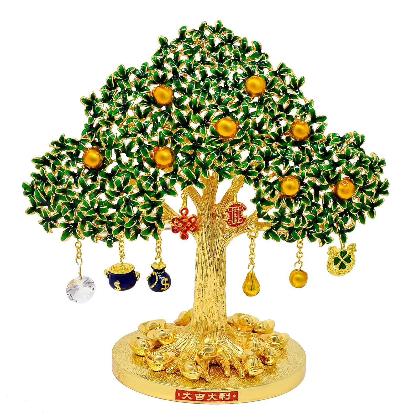 Feng Shui Money Tree for Wealth & Prosperity - Home & Office Decor Ornament W5034 | Perfect for Desk Decor, Housewarming Gift & Positive Energy