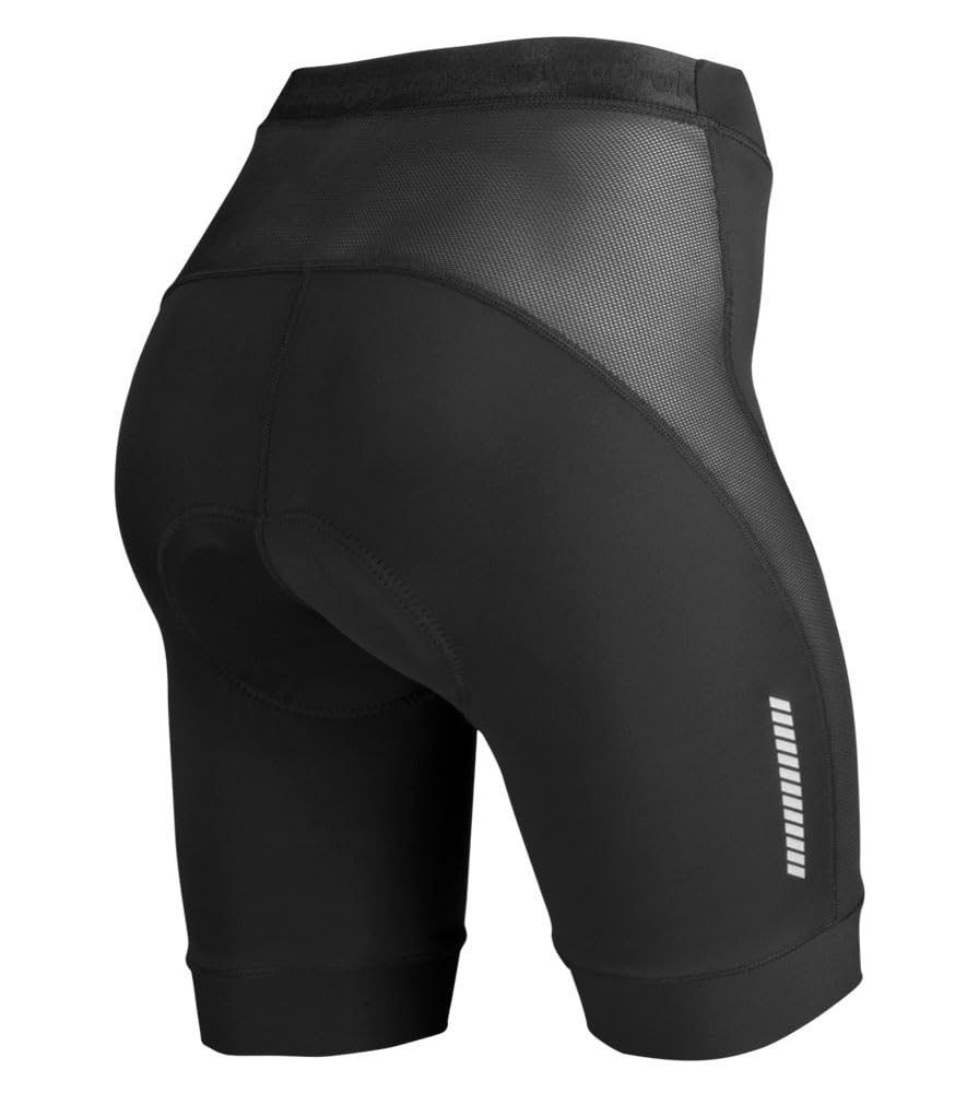 Premium Women's Padded Cycling Shorts for Long Distance Biking - High-Performance Breathable Bike Shorts with Comfortable Padding - Made in USA - Perfect for Road Cycling, Spinning Classes & Outdoor Training