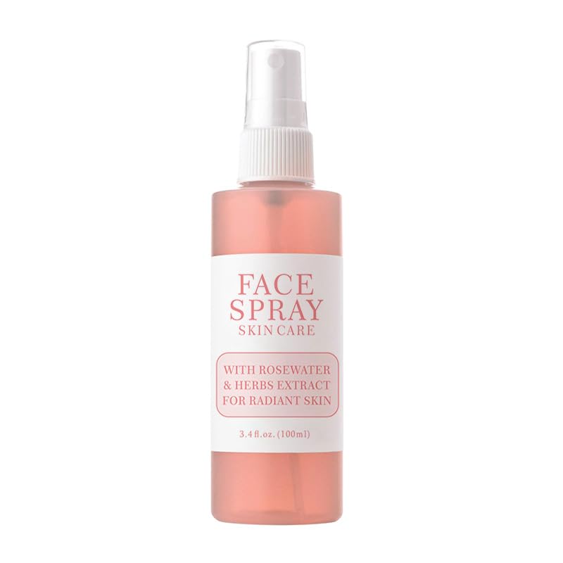 Rose & Mint Facial Moisturizing Spray Toner - Hydrating & Refreshing for Dry Skin - Perfect for Travel, Gym & Daily Skincare Routine
