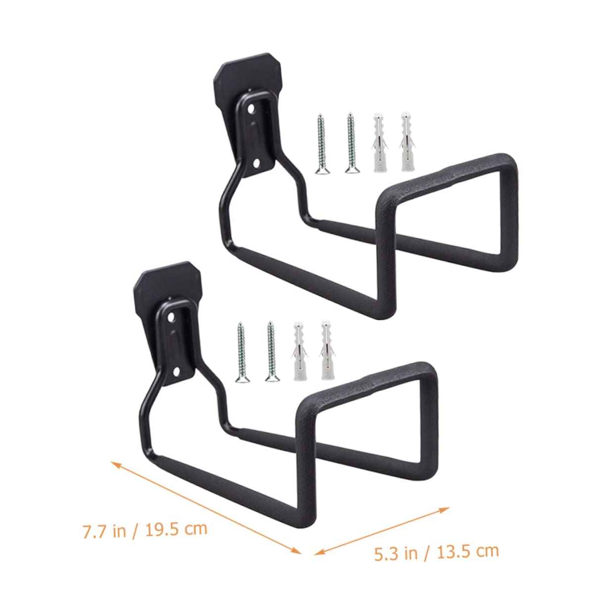 Heavy Duty Garage Hooks Wall Mount - 10 Pack Iron Tool Hooks for Garage Storage Organization | Perfect for Hanging Ladders, Bikes, Garden Tools & Cord Management