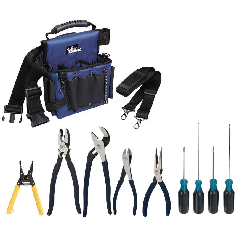 30 729 11-Piece Electrician's Champion Kit - Professional Electrical Tool Set for Wiring, Repairs & DIY Projects - Perfect for Home, Workshop & Job Site Use