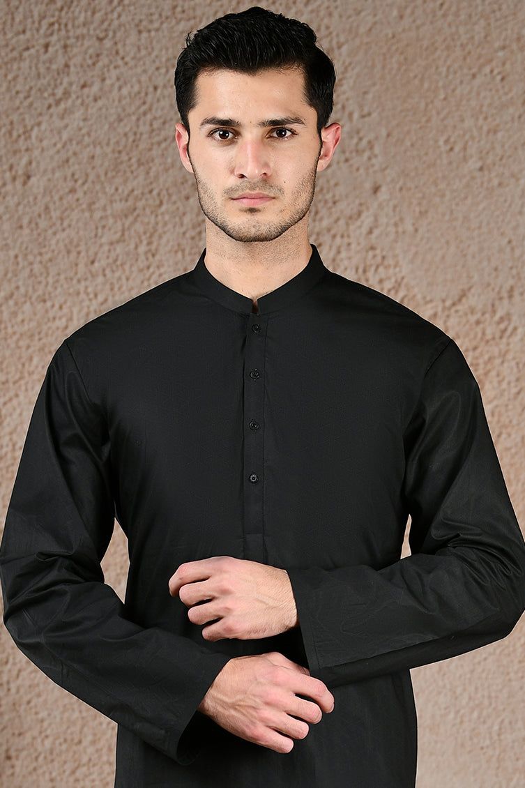 Premium Cotton Brown Kurta by J. Junaid Jamshed - Comfortable Traditional Pakistani Shirt for Men - Perfect for Eid, Weddings & Casual Wear