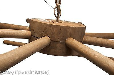 Handmade Primitive Antique Wooden Hanging Candle Dryer - Perfect for Rustic Home Decor, Farmhouse Style & Vintage Gift Giving