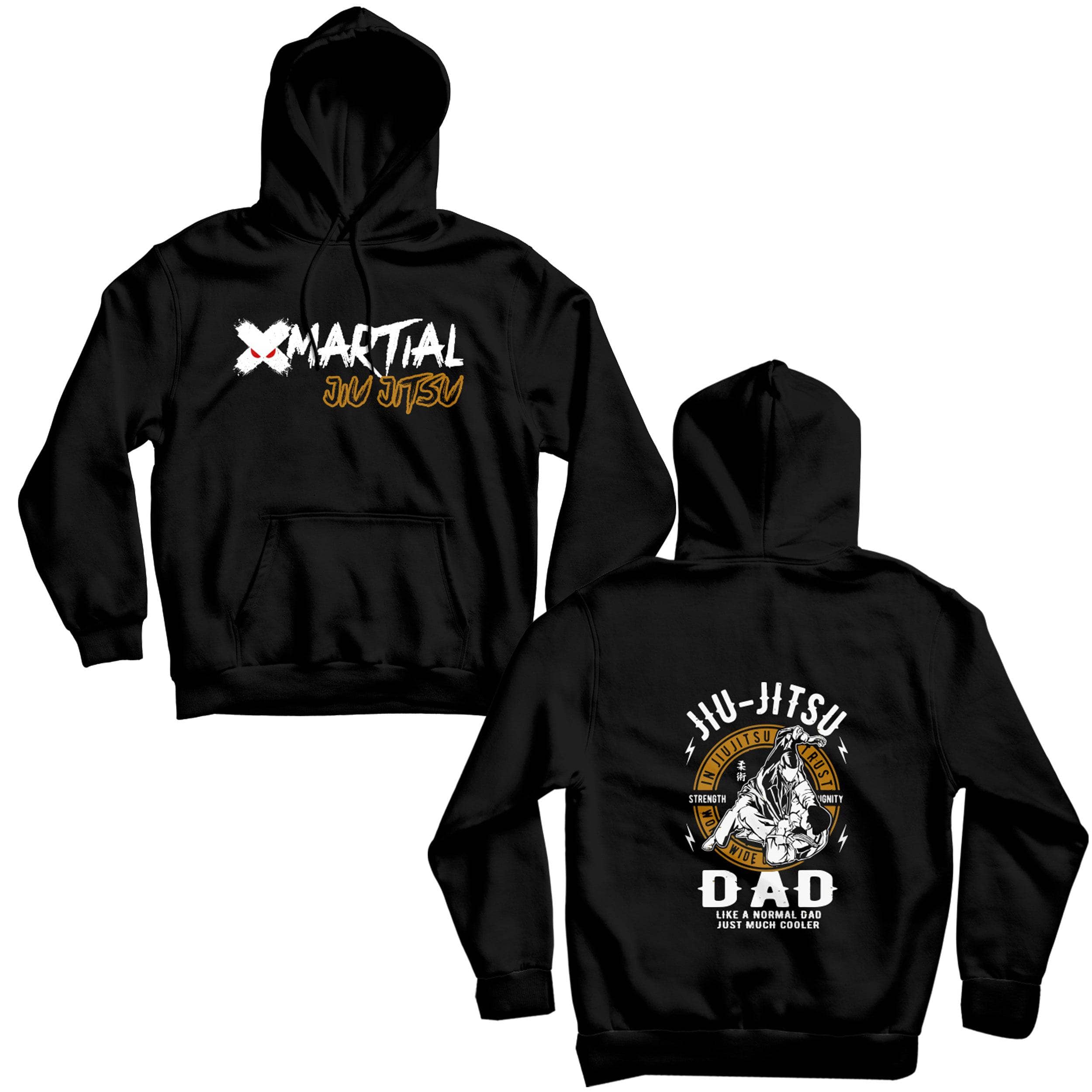 Jiu Jitsu Hoodie for Men - Comfortable Martial Arts Training Hooded Sweatshirt - Perfect for BJJ Practice, Gym Workouts & Casual Wear