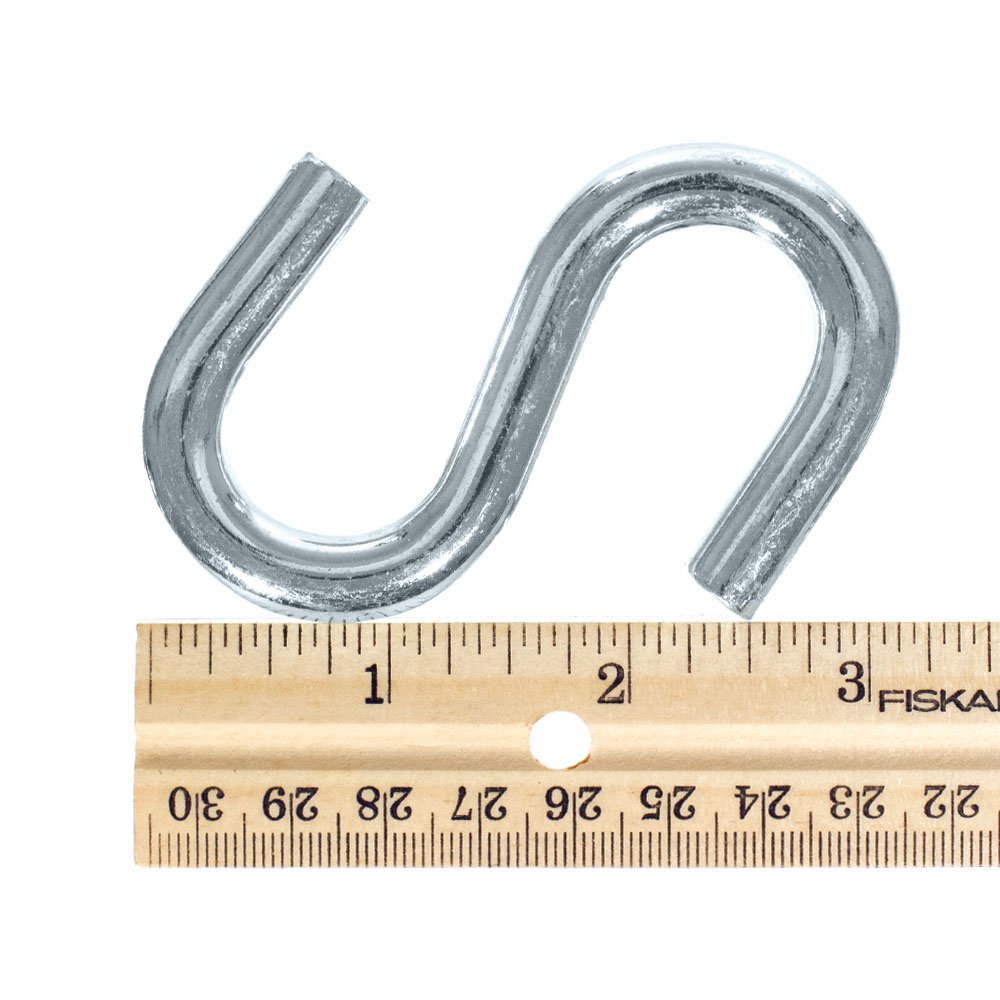 Paracord Planet - 4 Pack S-Shaped Metal Hooks (3/8