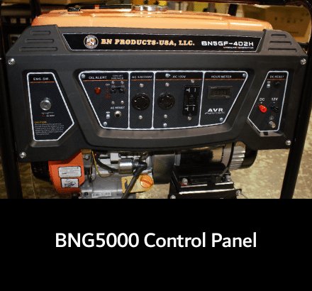 BNG5000 Portable Gas Generator 5000W - Reliable Power for Home, Camping & Emergency Backup - Quiet & Efficient Gasoline Powered Generator for Outdoor & Indoor Use