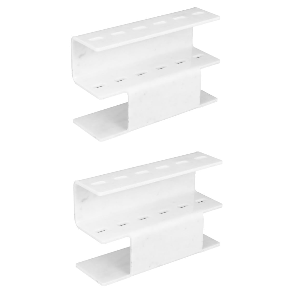 Balacoo 2-Pack Clear Acrylic Display Stand for Eyelash Extensions - Tweezer Holder & Organizer for Salon, Beauty Studio, and Professional Lash Artists - Perfect for Lash Tools Storage and Workspace Organization