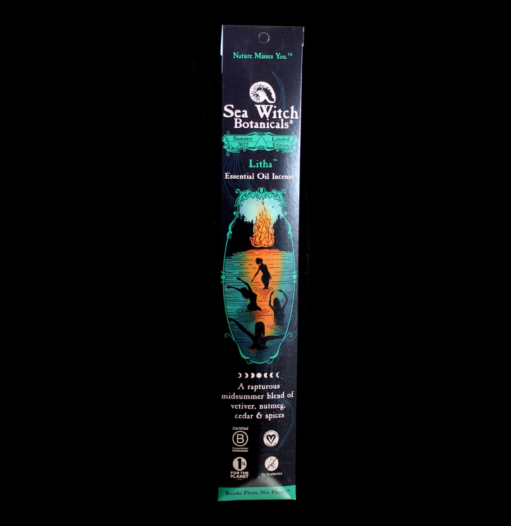 Premium Litha Incense Sticks - Natural Handmade Aromatherapy for Meditation, Yoga & Spiritual Cleansing - Perfect for Home, Altar & Ritual Use