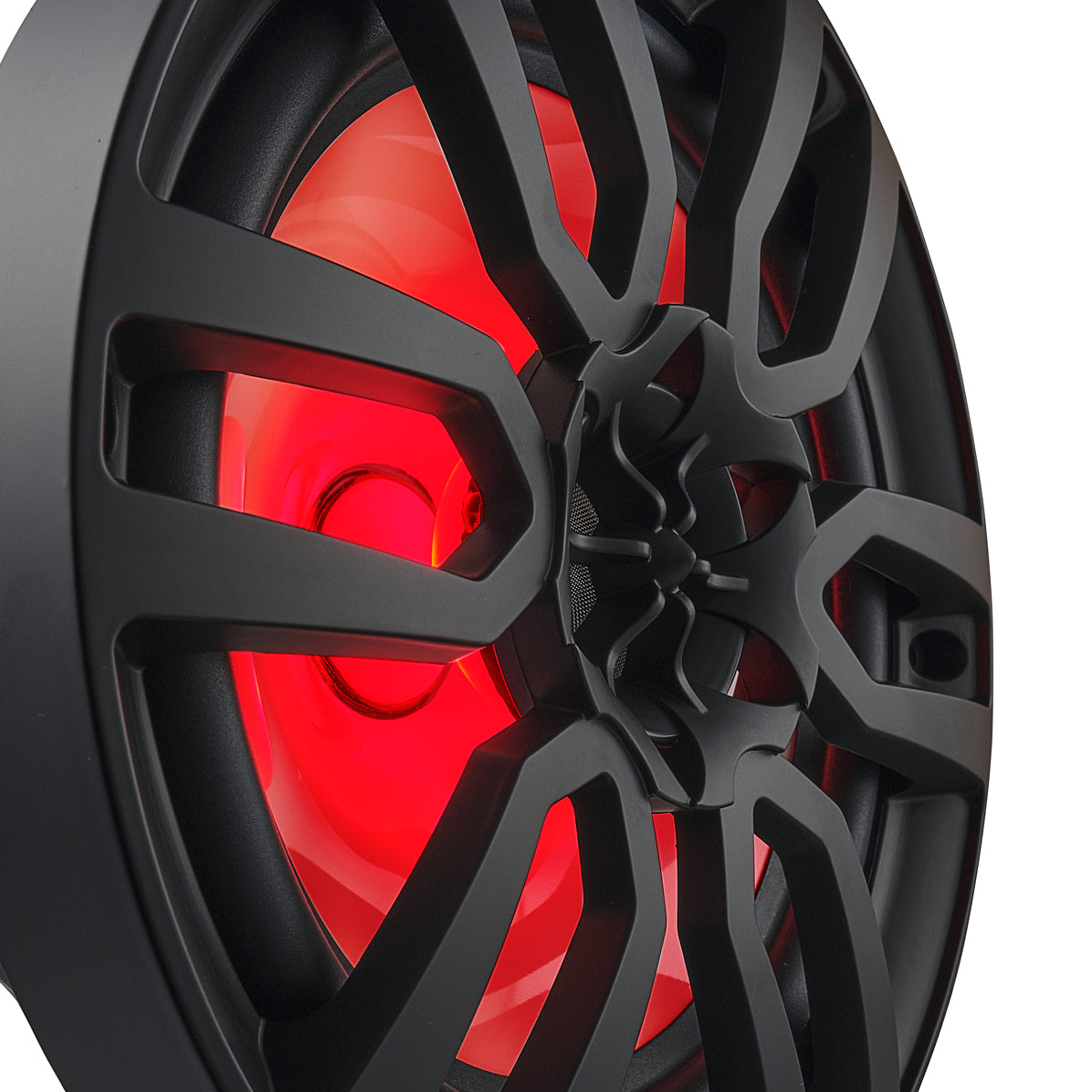 NXL 8 Inch 2-Way Coaxial Marine Speaker with RGB LED Lights - 125 Watts RMS, 4 Ohm, Black - Perfect for Boats, Yachts & Outdoor Marine Audio Systems