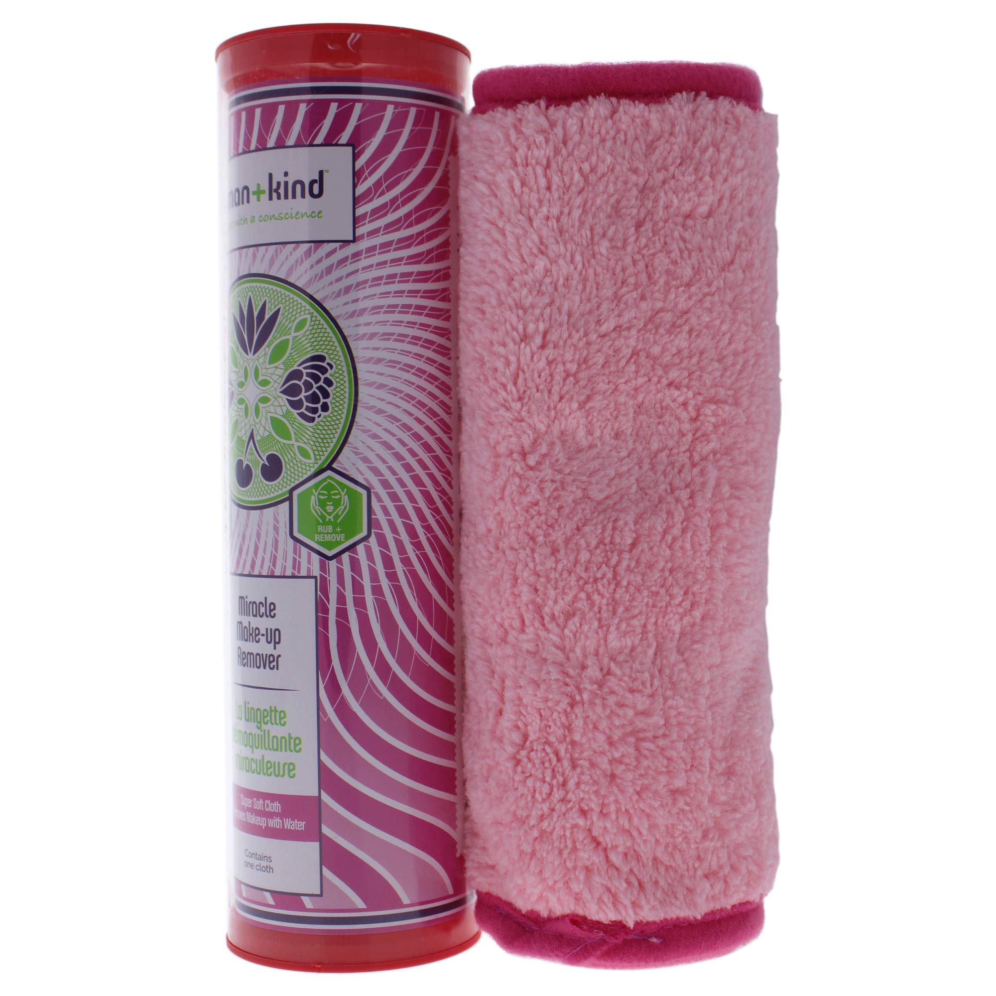 Human+Kind Miracle Makeup Remover Cloth - Super Soft Reusable 3-in-1 Cleansing Towel for Waterproof Mascara & Stubborn Makeup | Eco-Friendly Alternative to Cotton Pads | Perfect for Travel, Daily Skincare & Quick Makeup Removal