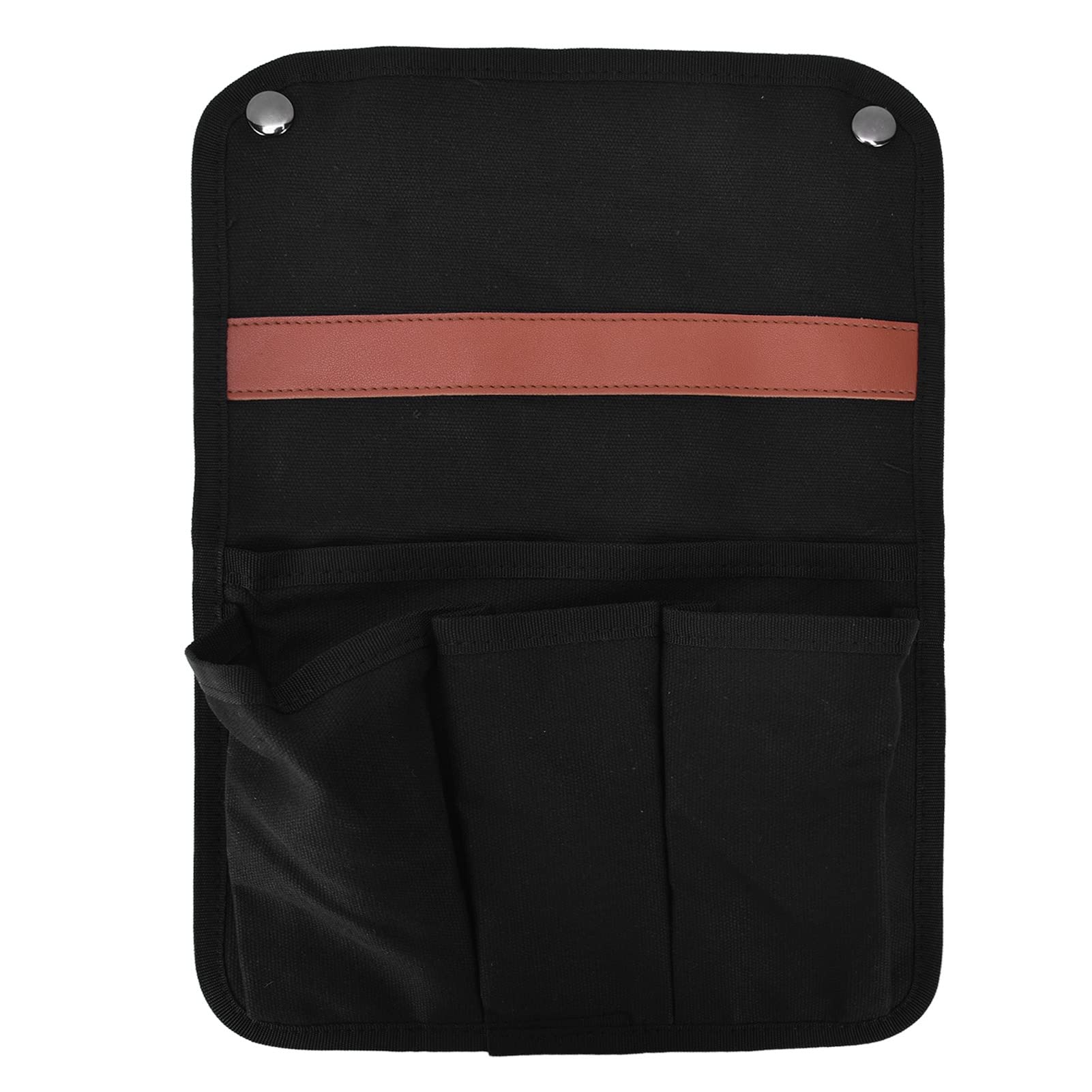 Pilipane Chair Armrest Storage Bag - Large Capacity, 3 Colors for Camping & Beach (Black)