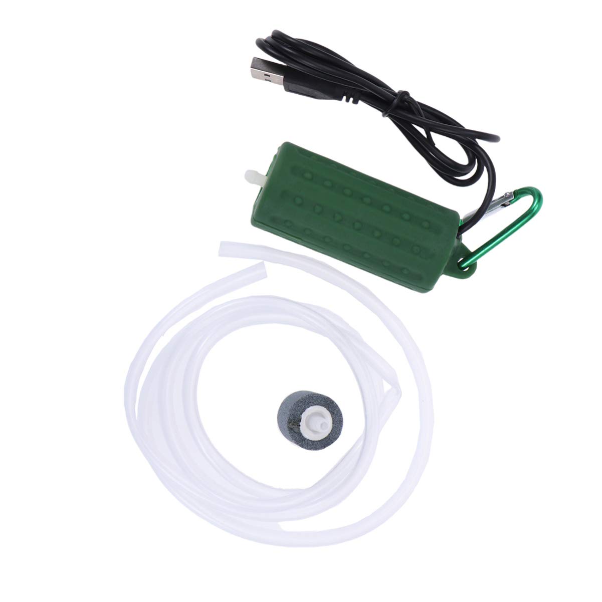 Totority Portable USB Rechargeable Air Pump - Silent Aquarium Oxygen Aerator for Fish Tanks, Ponds & Aquariums with Air Stone - Perfect for Home Aquariums, Fish Breeding & Outdoor Fishing Accessories