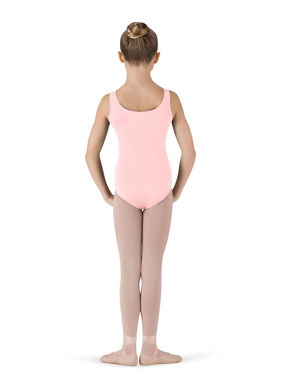 Bloch Dance Girls Tutu Scoop Front/Back Tank Leotard - Light Pink Ballet Leotard Size 6X-7 for Ballet Class, Recital & Dance Performance - Perfect for Kids Dance Competition & Studio Practice