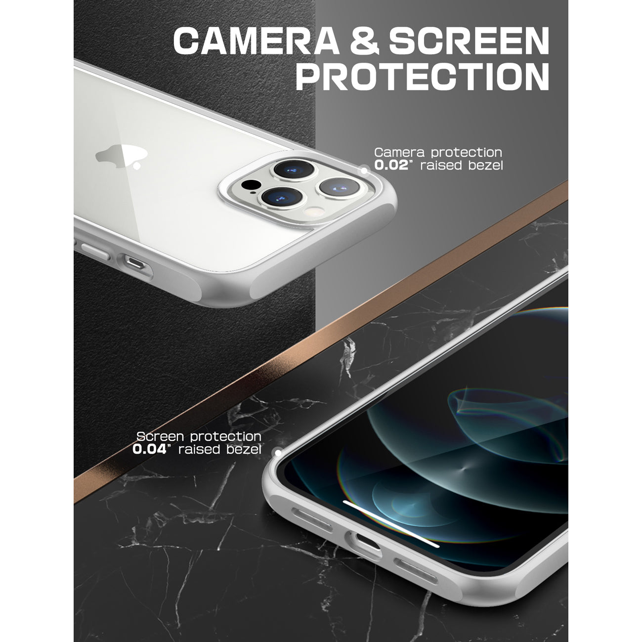 iPhone 13 Pro Max Case 6.7 Inch - Slim Clear Protective Cover with Shockproof Design | Unicorn Beetle Style in Gray | Perfect for Everyday Use, Travel & Outdoor Activities