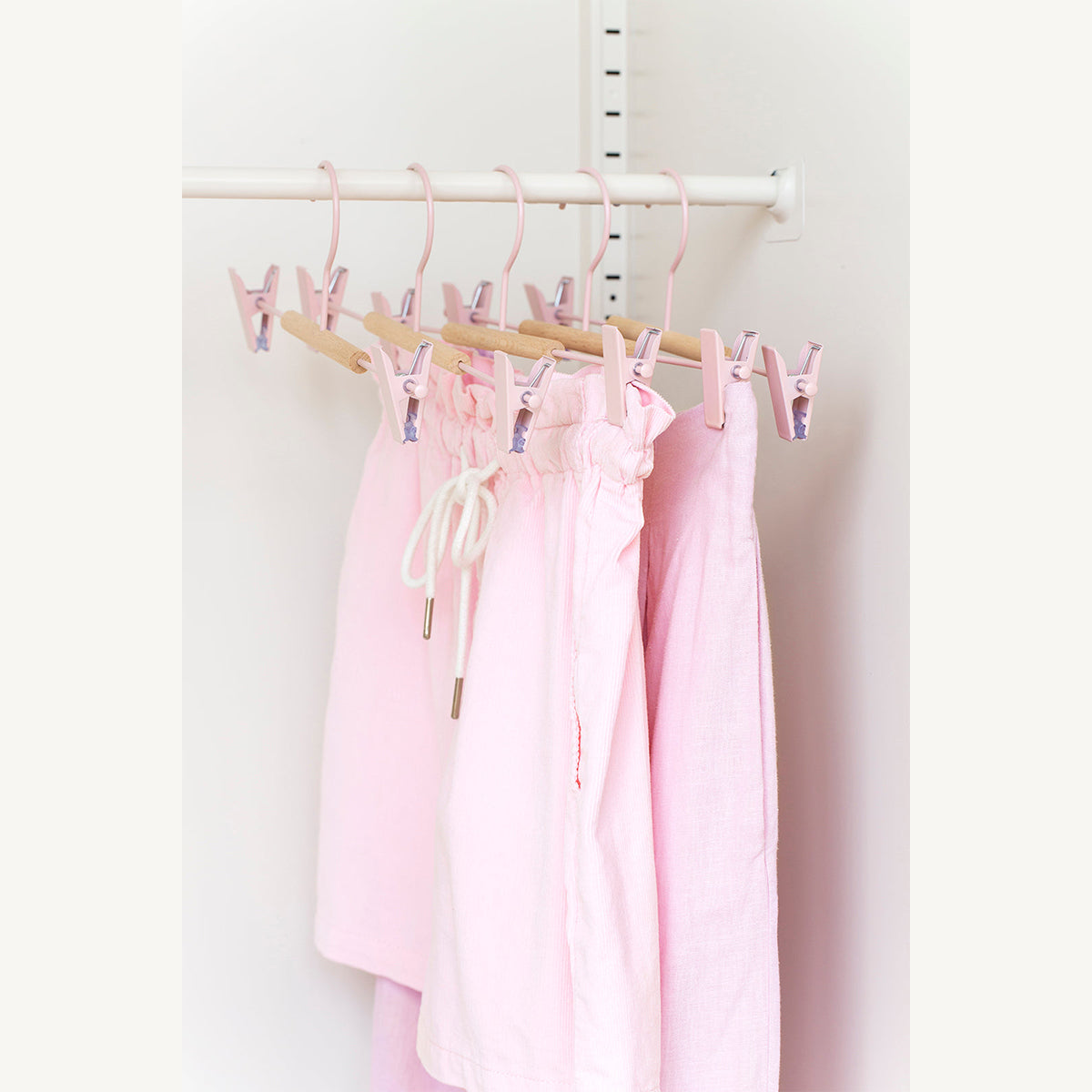 5-Pack Clip Hangers for Pants, Skirts & Scarves - Space Saving Closet Organizer for Home & Travel
