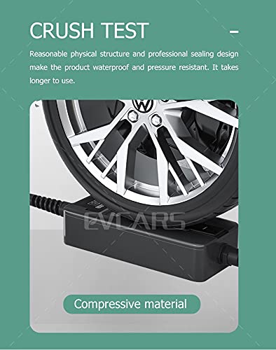 Gowe 16A Level 2 EV Charger - 5m Type 2 to Schuko Portable Electric Vehicle Charging Cable (220V-240V, IEC 62196-2 Certified) - Perfect for Home & Public Charging Stations