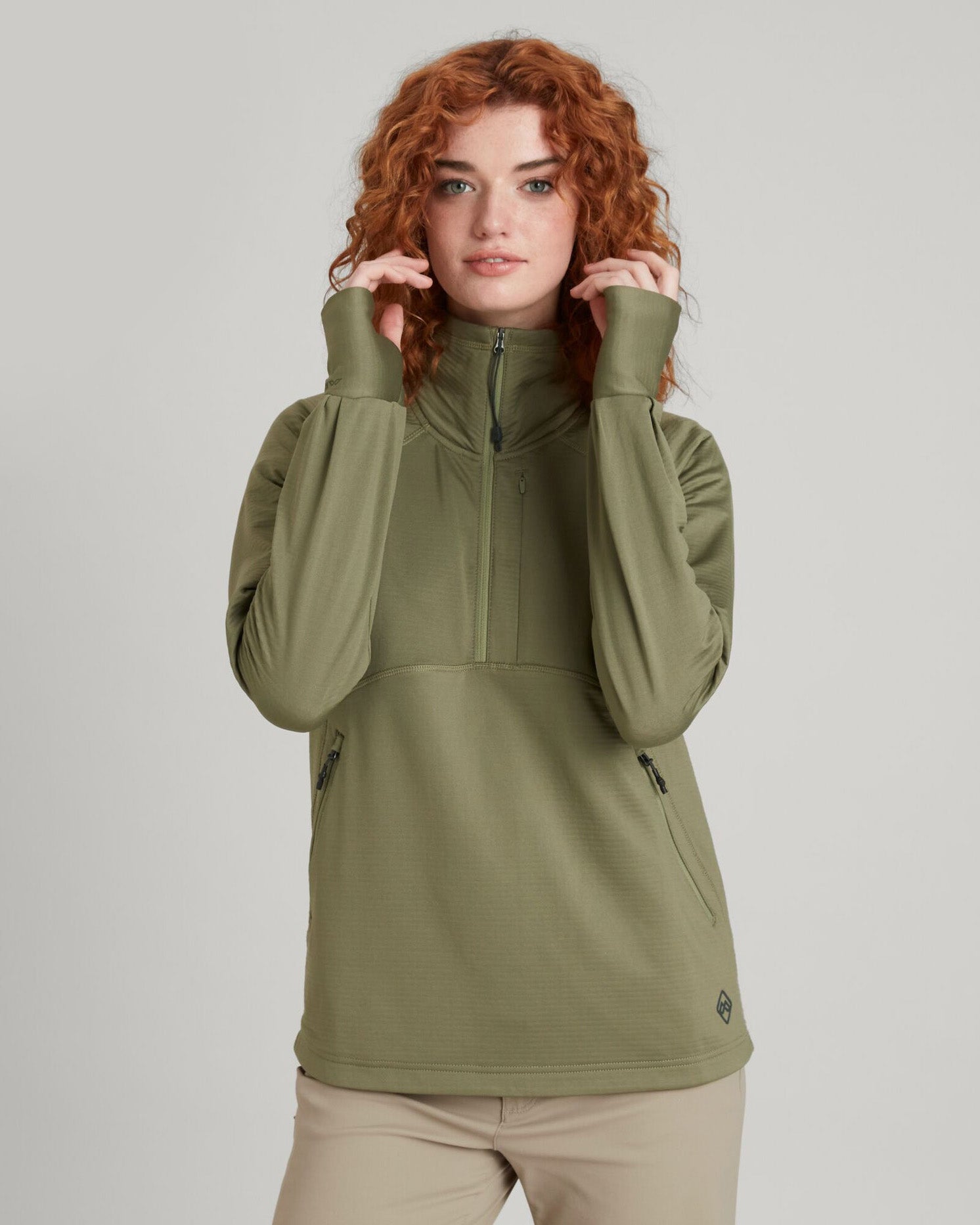 ULT Hike Women's Quarter Zip Pullover Fleece Jacket - Lightweight Hiking Top for Outdoor Adventures & Casual Wear