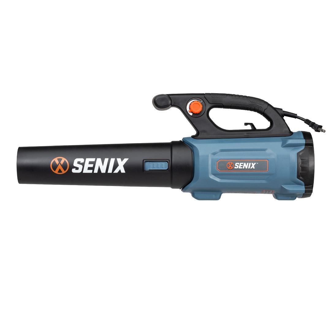 SENIX 12 Amp Corded Electric Leaf Blower - Powerful Yard Cleanup for Lawns, Driveways & Patios - Ideal for Fall Leaves, Grass Clippings & Debris Removal