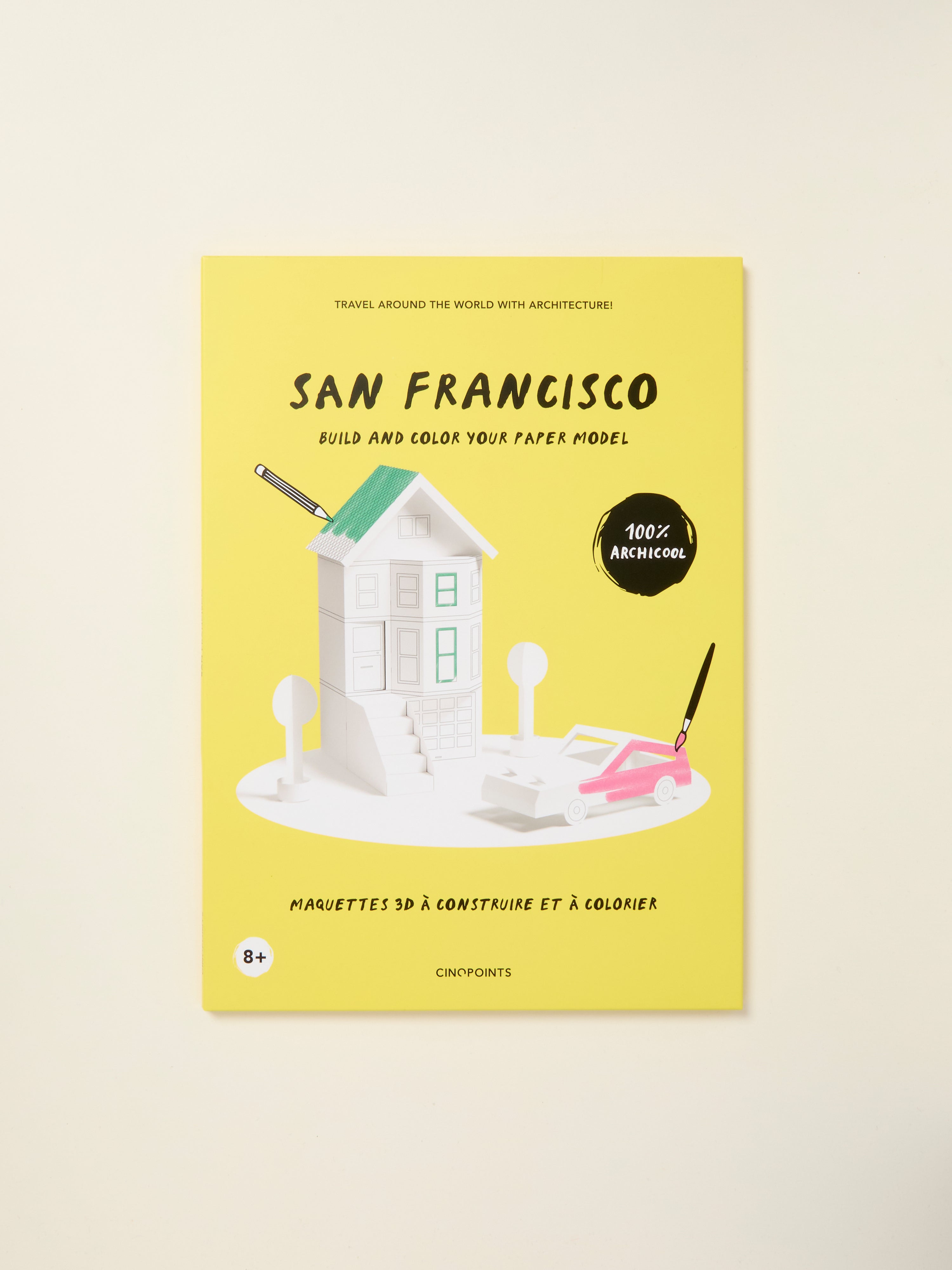 DIY San Francisco Paper Model Kit - Build & Color Your Own 3D Cityscape | Perfect for Kids Crafts, Educational Activities & Home Decor