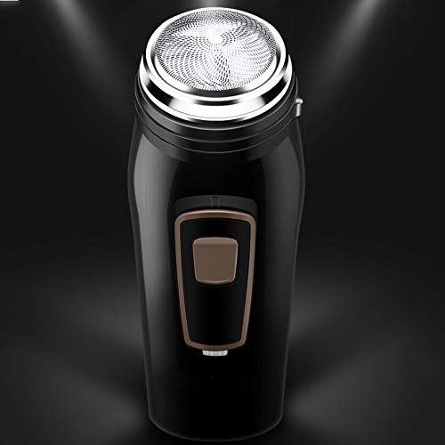 Rechargeable Electric Shaver for Men - Single Head Rotary Beard Trimmer with Round Blade, Cordless Shaving Knife | Perfect for Travel, Home & Office Use