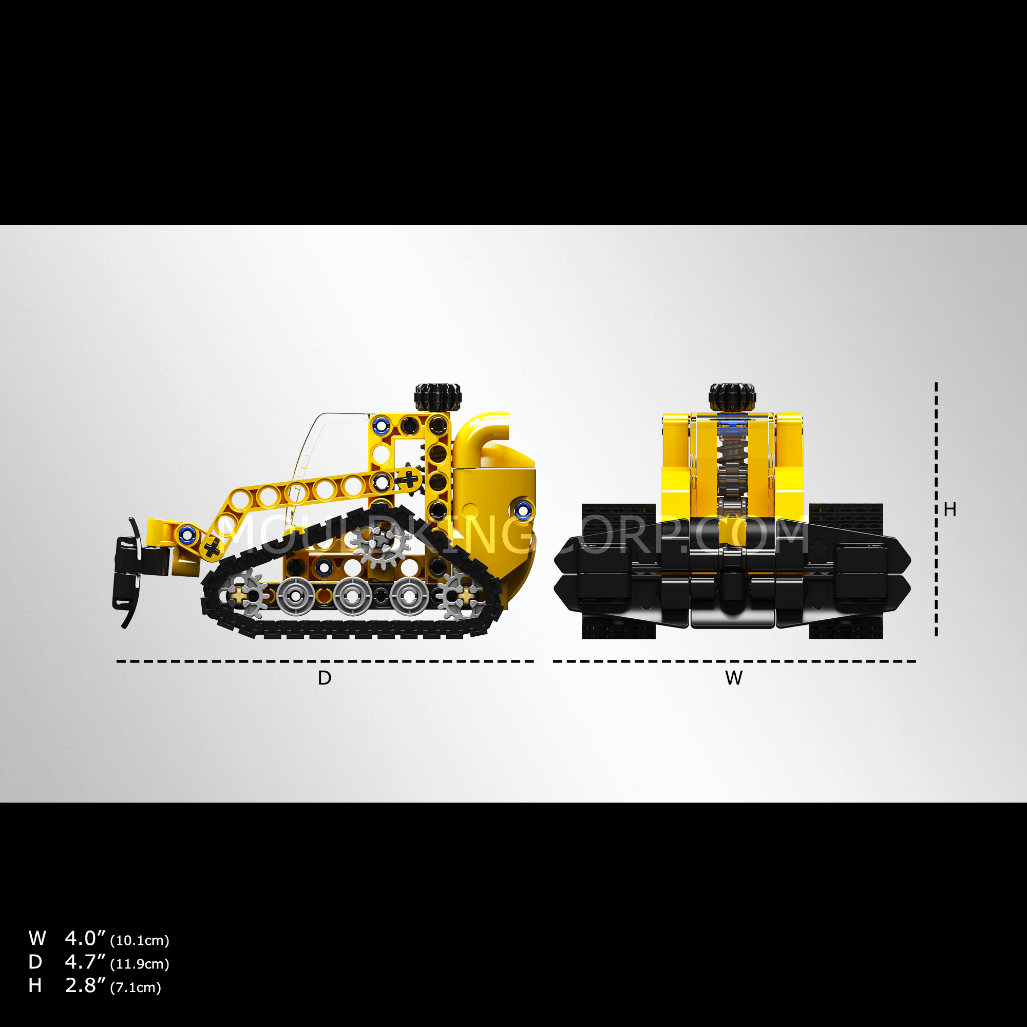 Mould King 24015 Crawler Wrecker Building Toy Set - 188 PCS Construction Truck Model Kit for Kids & Adults, STEM Educational Toys for Creative Play, Birthday Gifts, Home & Classroom Activities