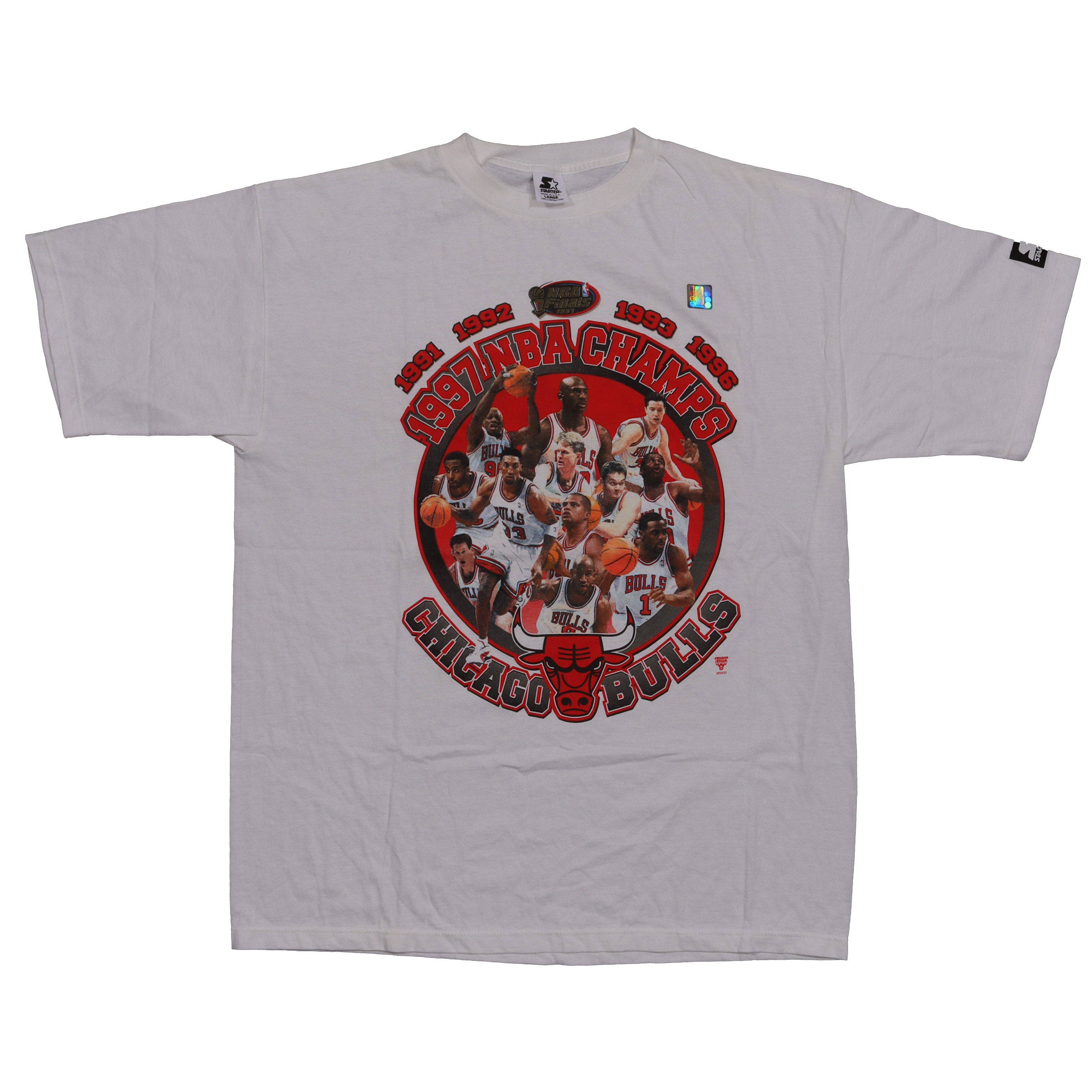 1997 Chicago Bulls NBA Champions Logo T-Shirt - Vintage Basketball Fan Gift for Men & Women - Game Day, Casual Wear & Sports Apparel