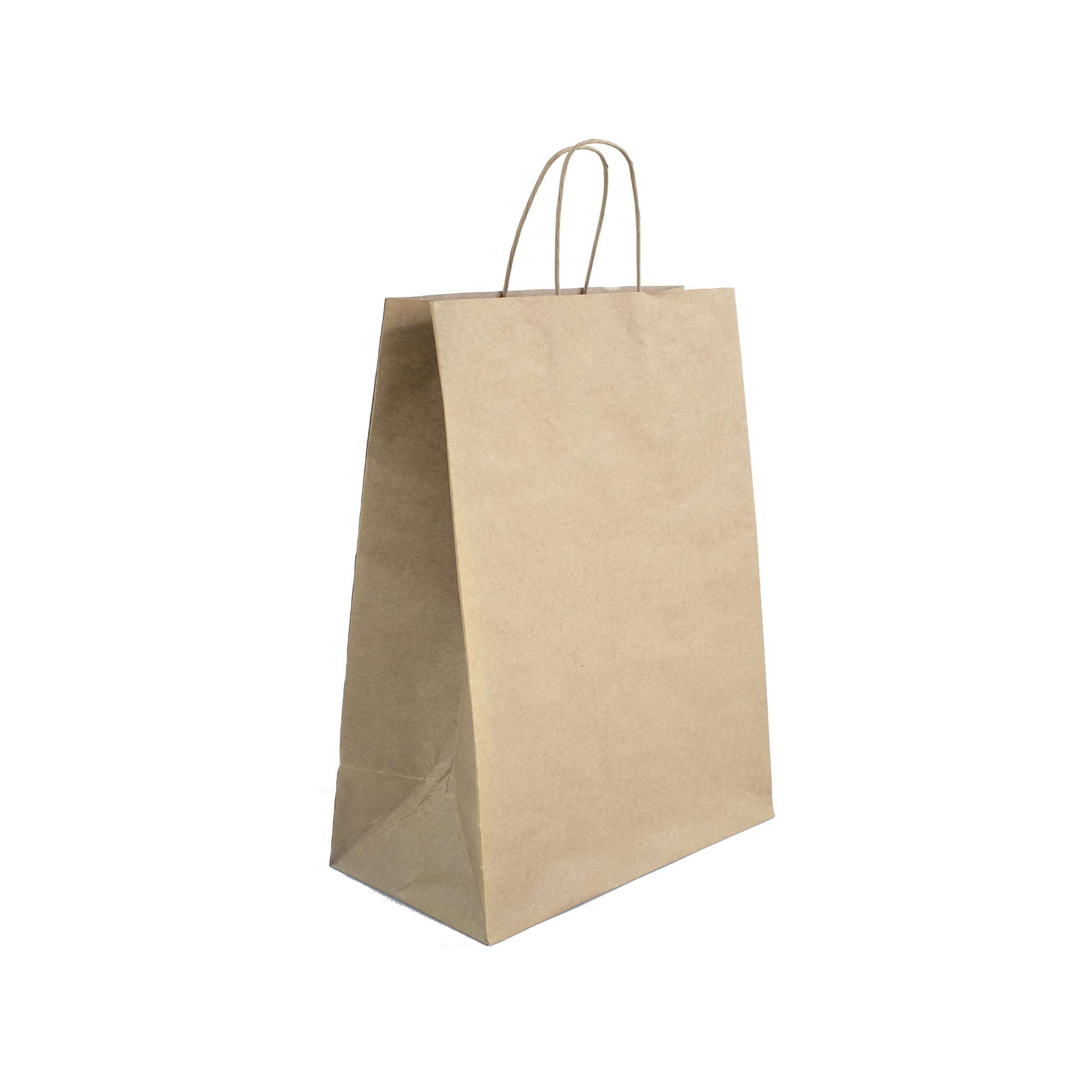 JET PAPER BAGS 13x7x17 Inches Virgin Kraft Paper Gift Bags with Twisted Handles - Bulk 250pcs Brown Recyclable Bags for DIY, Business, Takeout, Grocery, Shopping, Packaging, Retail, Party, Wedding & Gifts - Perfect for Eco-Friendly Merchandise, Craft Projects & Sustainable Packaging Solutions