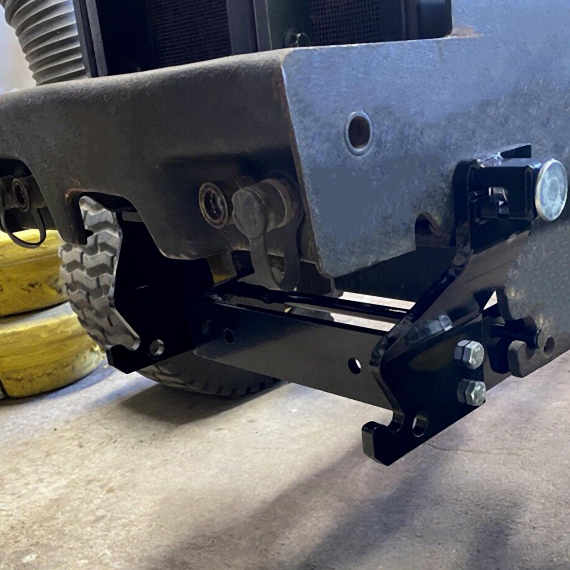 HECASA Front Frame Extension for John Deere 430 Diesel Garden Tractor - Heavy Duty Steel Mounting Adapter Bracket (BM16360) - Compatible with Snowblower, Snow Blade & Bucket Attachments - Ideal for Winter Snow Removal & Landscaping Work