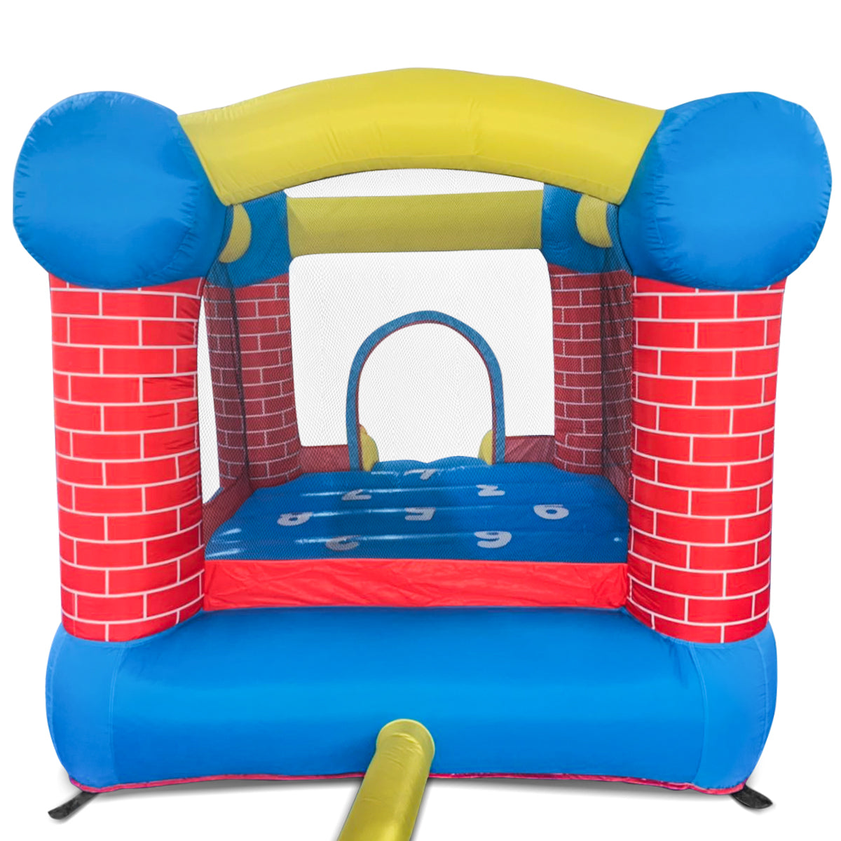 Bouncefort Mini Inflatable Castle for Kids - Portable Bouncy House with Air Pump - Perfect for Indoor/Outdoor Birthday Parties, Backyard Play & Family Gatherings