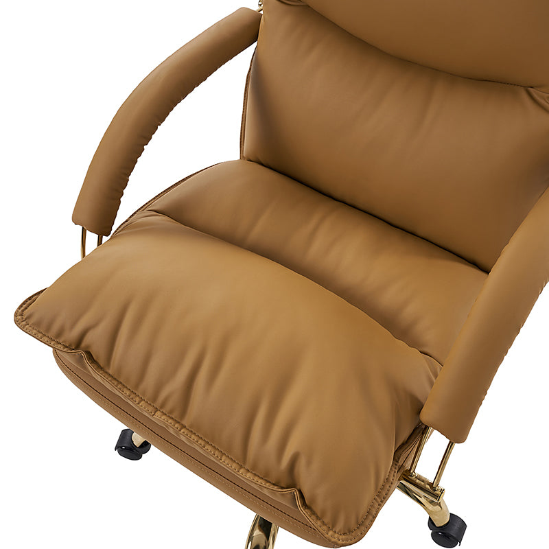 Waterproof PU Leather 360-Degree Swivel Office Chair - Ergonomic Desk Chair for Home & Office Workspace - Perfect for Long Hours of Sitting, Gaming, and Conference Rooms