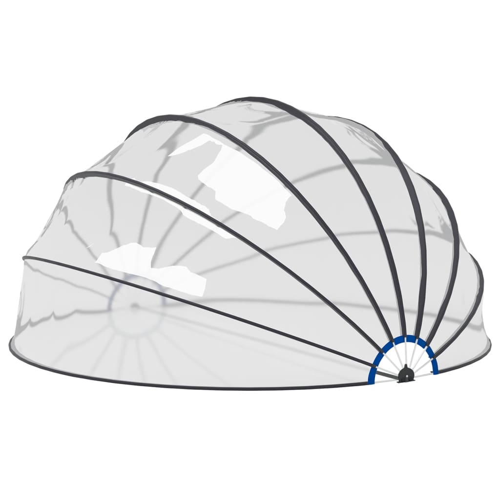 vidaXL 500x250 cm Pool Dome Cover | Heavy-Duty Weather Protection for Inground & Above Ground Pools | Outdoor Swimming Pool Accessories