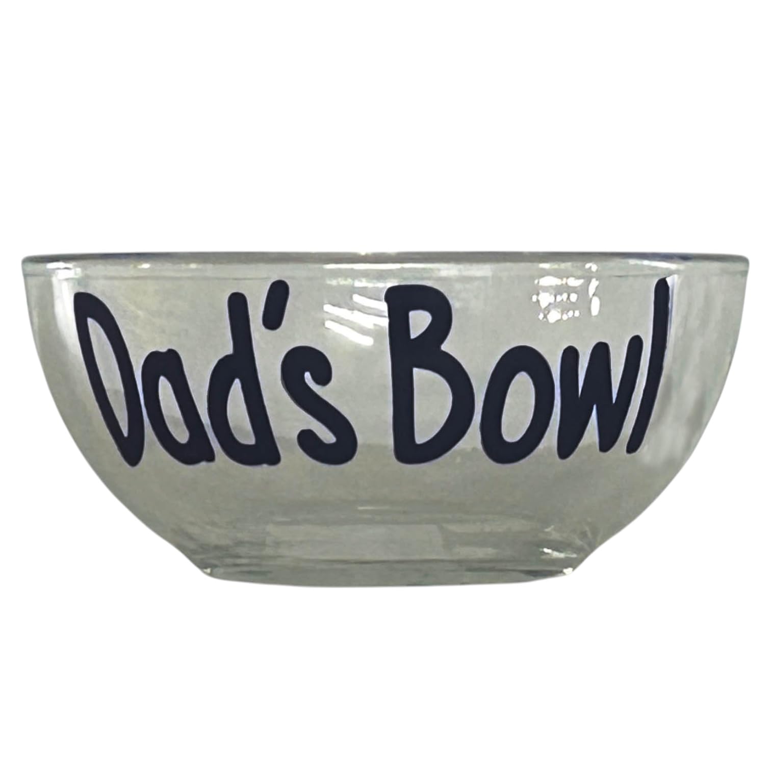 Personalized Glass Bowl for Dad - Custom Engraved Dish for Ice Cream, Cereal & Snacks | Perfect Gift for Father's Day, Birthday & Anniversary | Ideal for Home, Office & Special Occasions