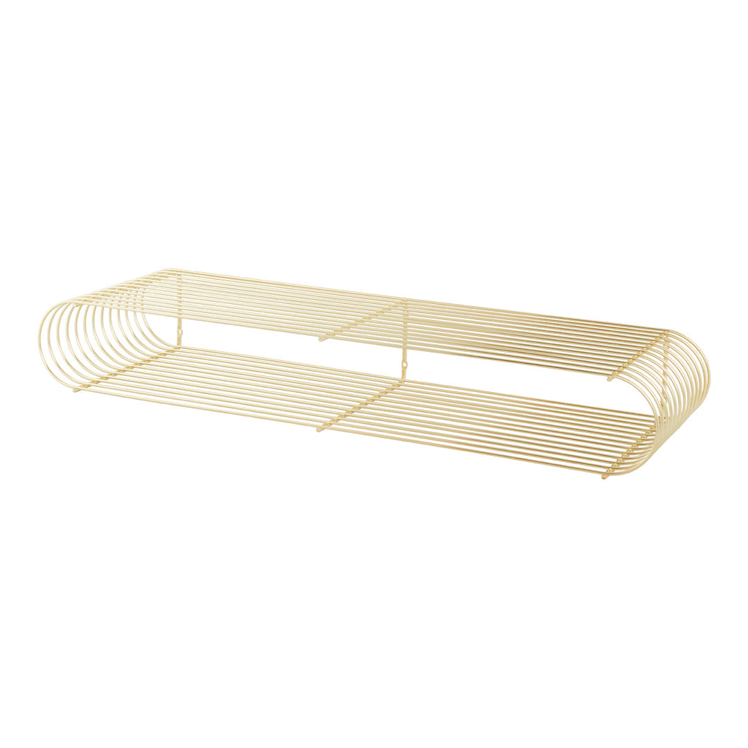 Curved Wall Shelf - Modern Floating Shelves for Home Decor, Bathroom & Kitchen Storage | Perfect for Displaying Books, Plants & Decorative Items