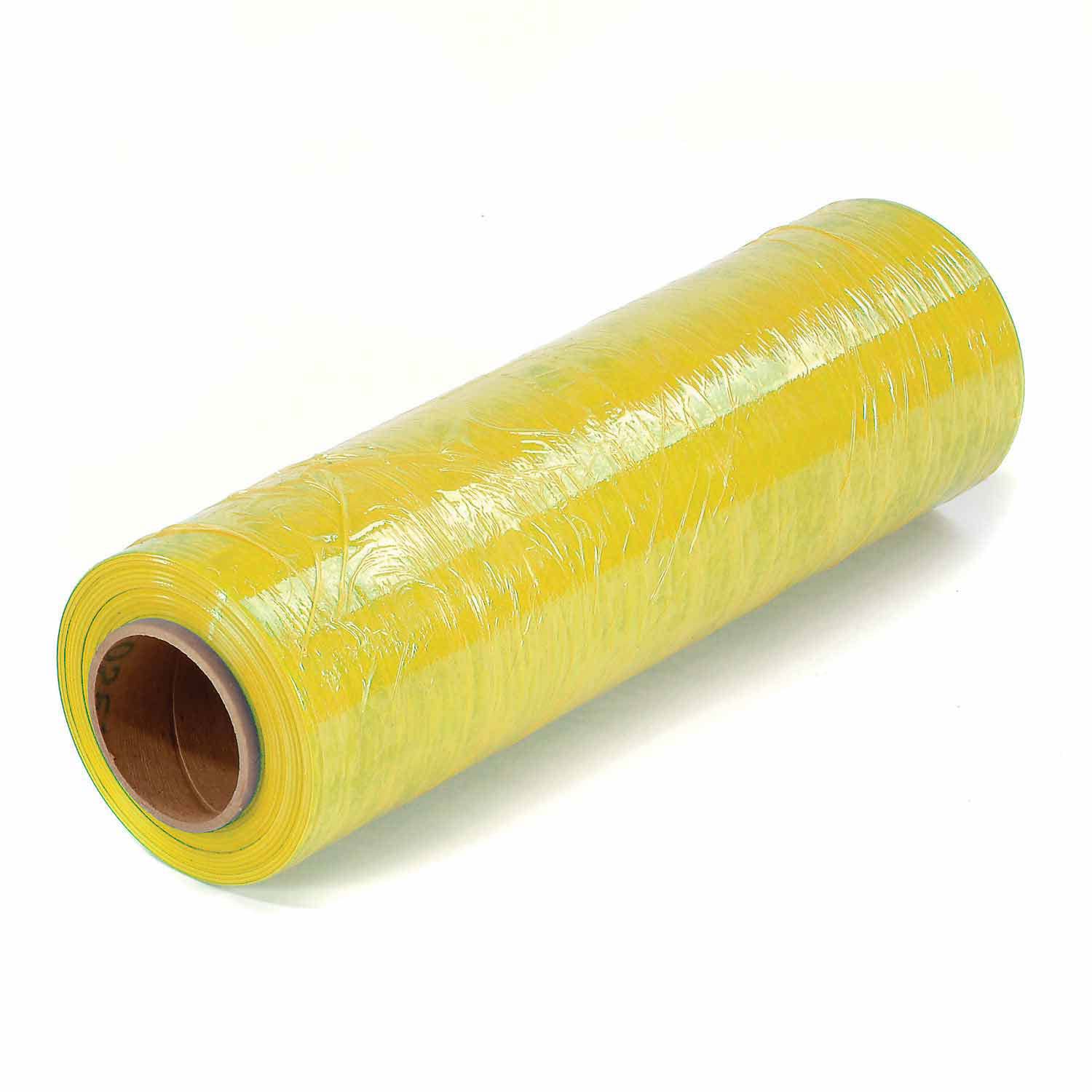 Premium Yellow Stretch Wrap Film - 18 Inch x 1500 Feet, 80 Gauge Heavy Duty Pallet Wrap for Shipping, Moving & Warehouse Packaging - Industrial Strength Protection for Boxes, Furniture & Large Items