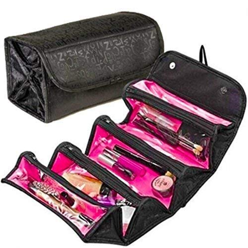 Cyrox Multi-Functional Travel Toiletry Bag - Waterproof Cosmetic & Makeup Organizer with Jewelry Storage - Foldable Bathroom Storage Bag for Women & Men - Perfect for Travel, Gym, and Home Use