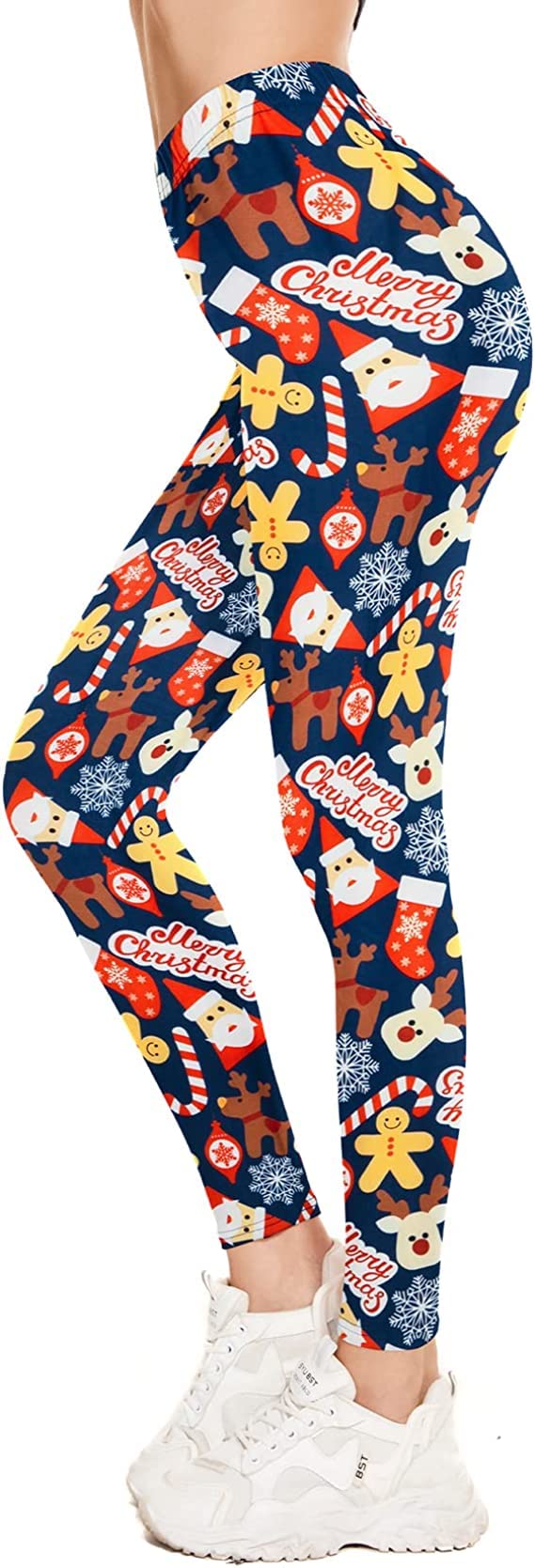 Funny Ugly Christmas Leggings for Women - High Waisted Holiday Pants with Festive Print | Perfect for Christmas Parties, Family Gatherings & Festive Outfits