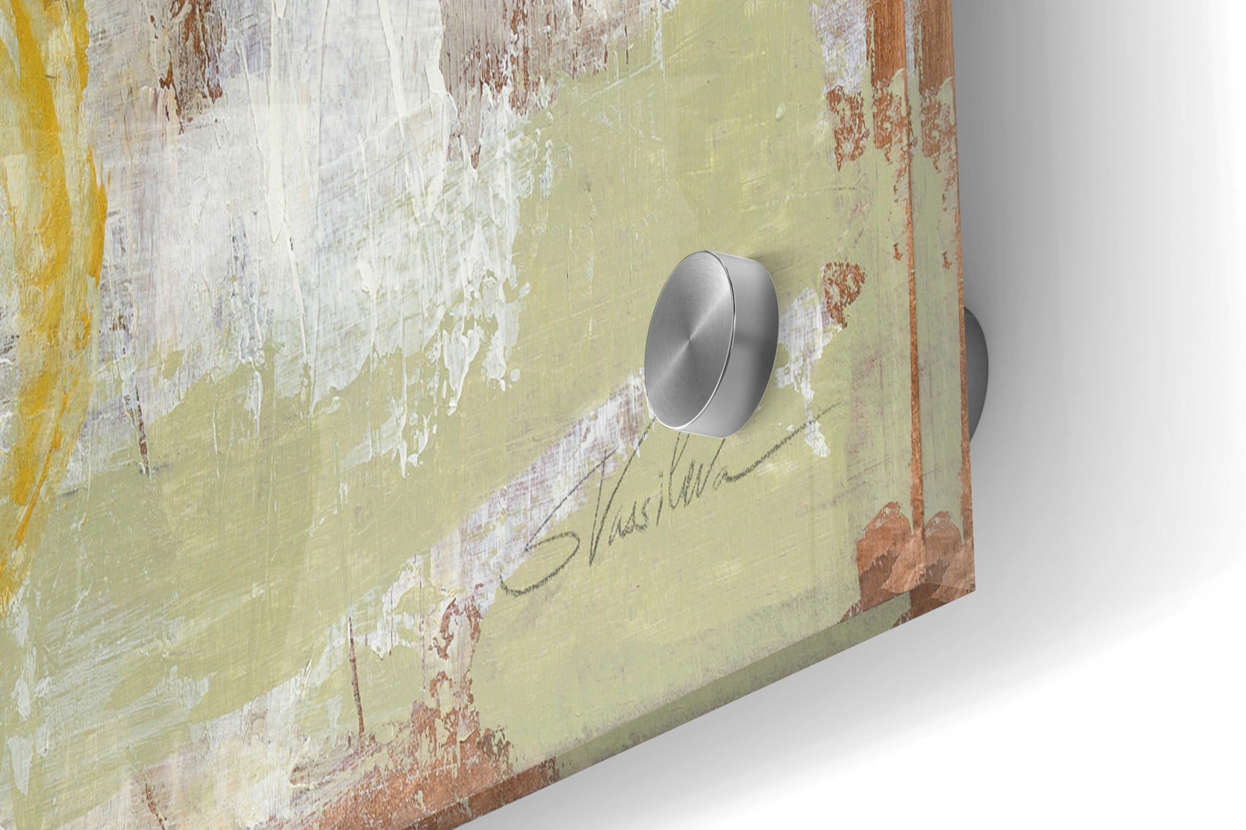 Epic Art 'Graffiti Wall III' by Silvia Vassileva - Modern Acrylic Glass Wall Art Painting 36x24 Inches - Perfect for Living Room, Bedroom & Office Decor