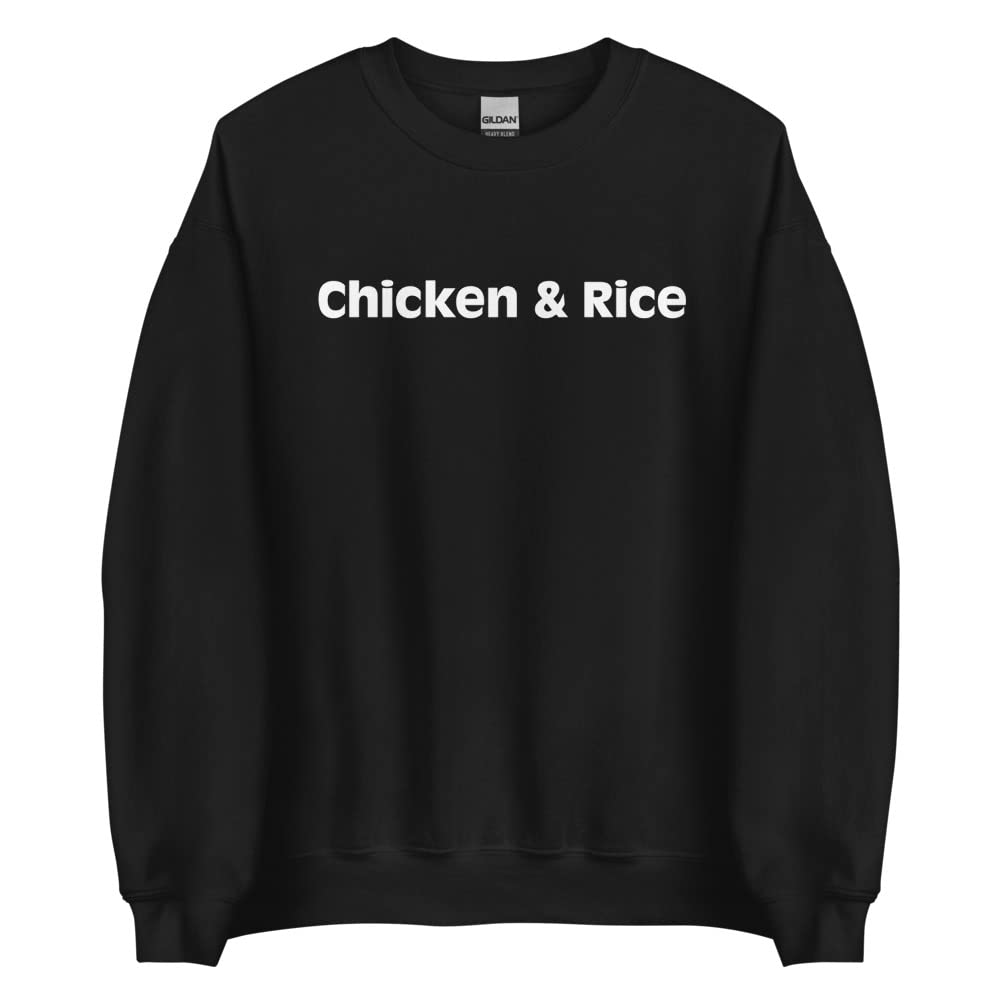 Chicken and Rice Fitness Meal Prep Sweatshirt - Funny Gym Workout Apparel for Meal Preppers & Bodybuilders - Perfect for Gym, Meal Prep Days & Fitness Enthusiasts