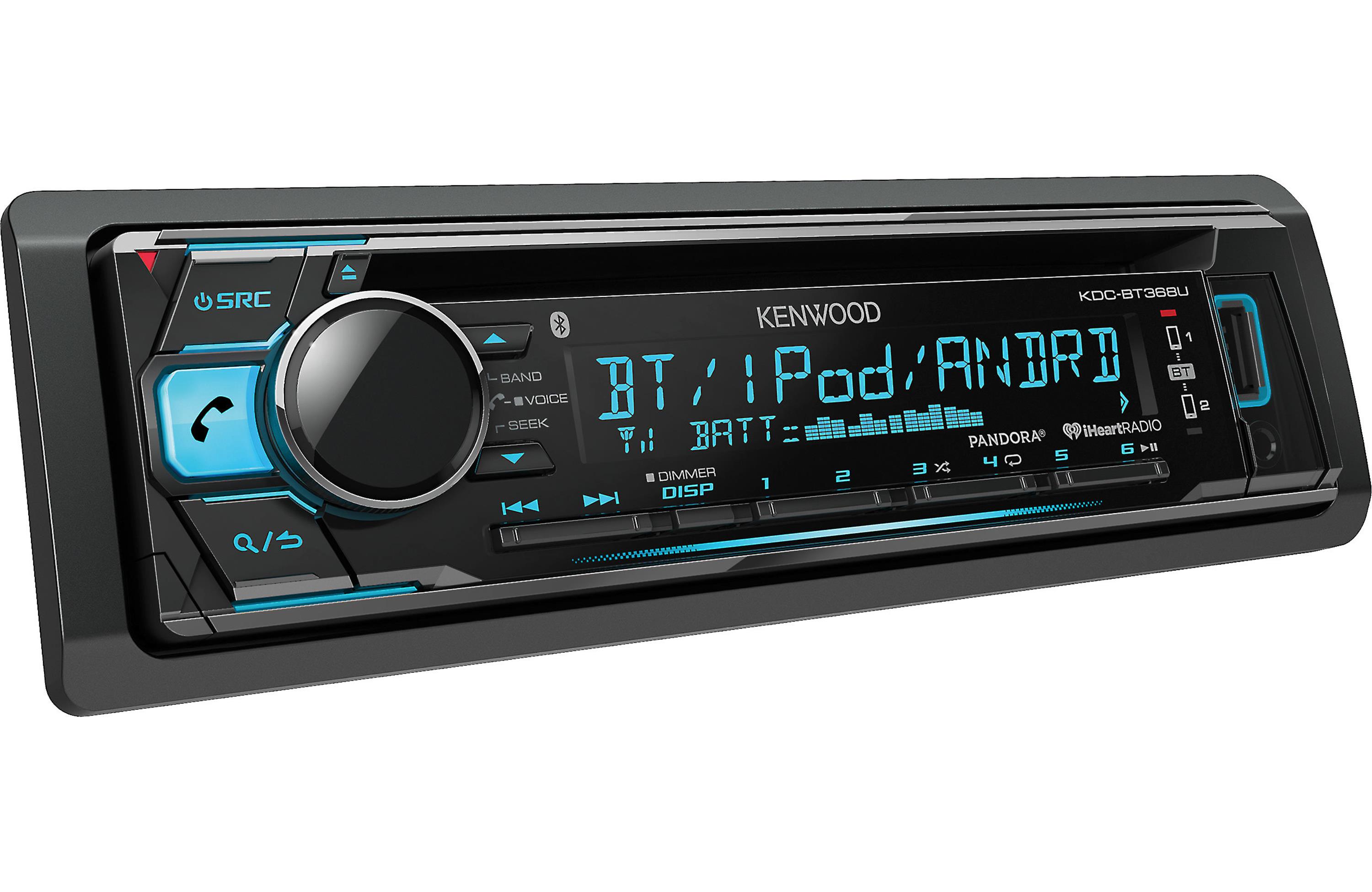 Kenwood KDC BT368U Bluetooth Car Stereo Receiver - Wireless Music Streaming, Hands-Free Calling & USB Port - Perfect for Cars, Trucks & SUVs