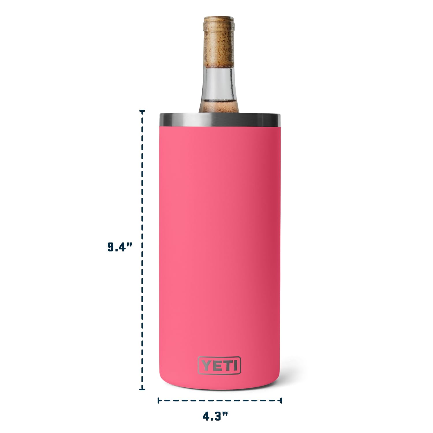 YETI Rambler Wine Chiller - Insulated Stainless Steel Wine Bottle Cooler for Chardonnay, Pinot Noir & Champagne | Perfect for Picnics, Beach Parties & Outdoor Dining