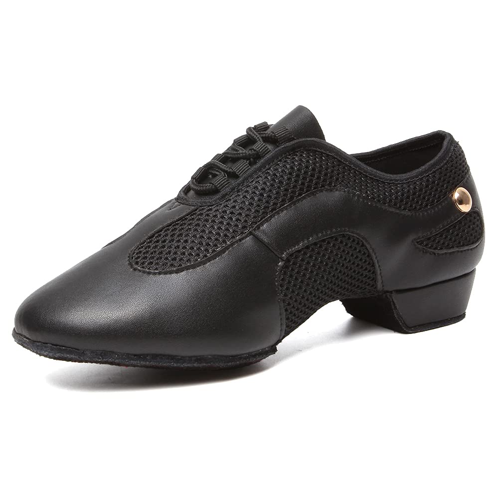 VCIXXVCE Women's Latin Dance Shoes Closed Toe Ballroom Salsa Practice Shoes Breathable Modern Design Model 709 for Dance Class, Performance & Social Events