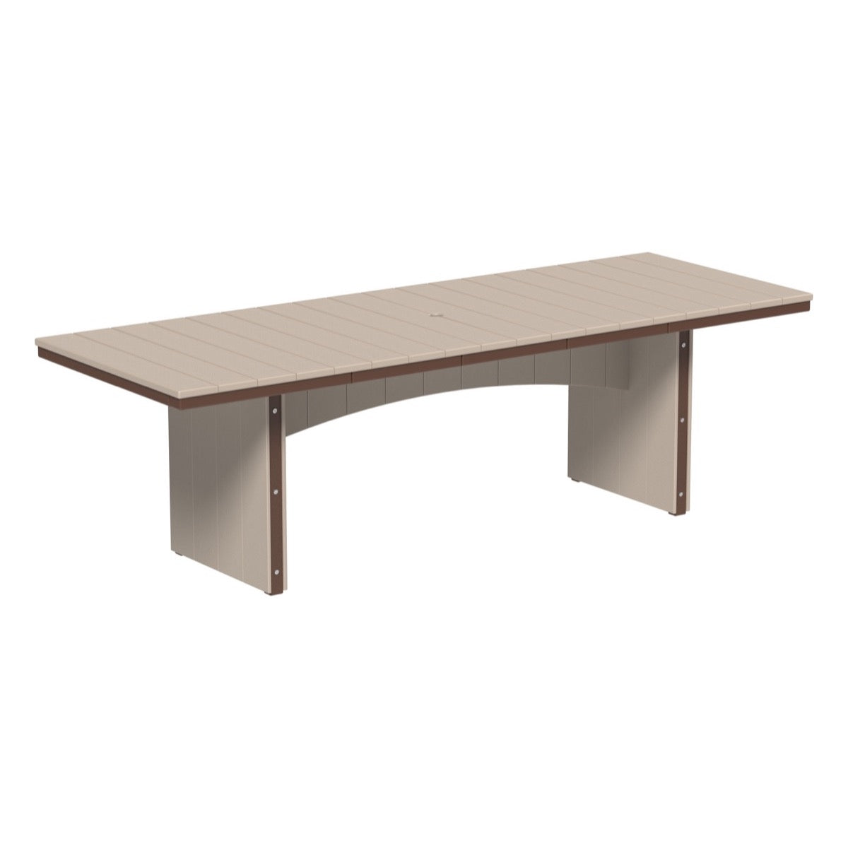 LuxCraft Modern Rectangular Dining Table 3ft x 8ft - Urban Style Solid Wood Kitchen Table for Dining Room, Restaurant & Small Space - Perfect for Family Gatherings, Dinner Parties & Home Decor